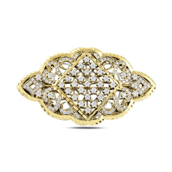 Wholesale CZ Ottoman Style Brooch