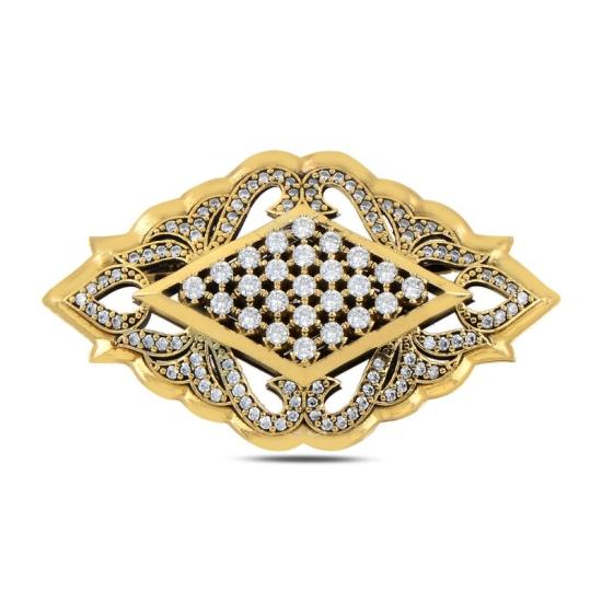 Wholesale CZ Ottoman Style Brooch