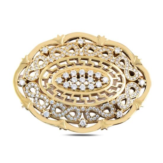 Wholesale CZ Ottoman Style Brooch