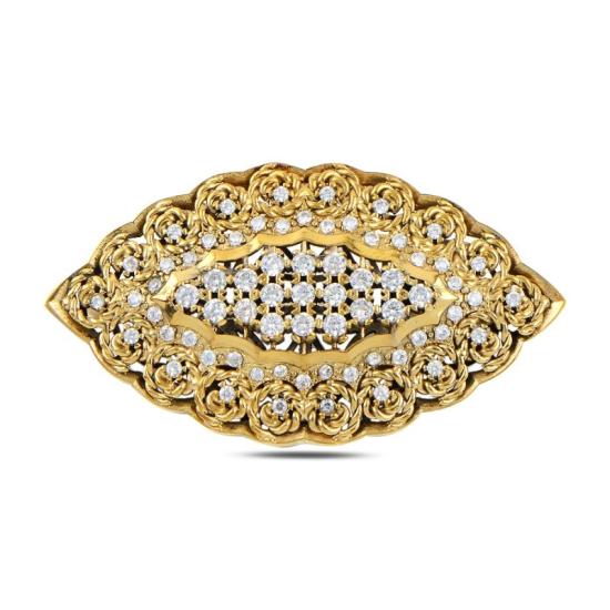 Wholesale CZ Ottoman Style Brooch