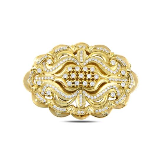 Wholesale CZ Ottoman Style Brooch