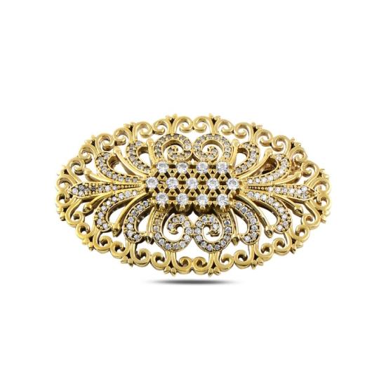 Wholesale CZ Ottoman Style Brooch