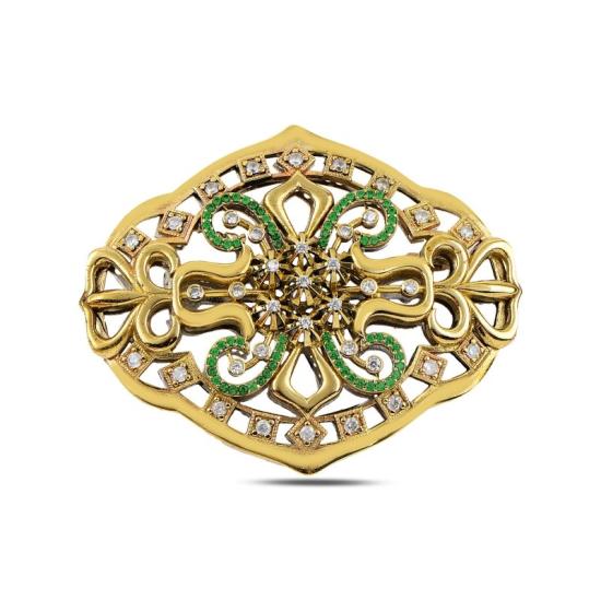 Wholesale CZ Ottoman Style Brooch