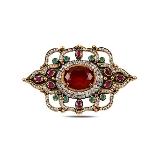 Wholesale CZ Ottoman Style Brooch