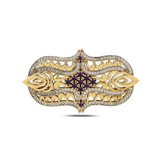 Wholesale CZ Ottoman Style Brooch