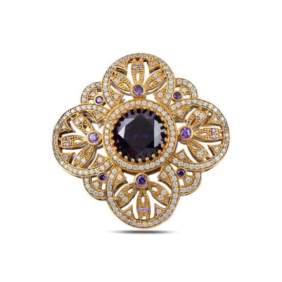 Wholesale CZ Ottoman Style Brooch