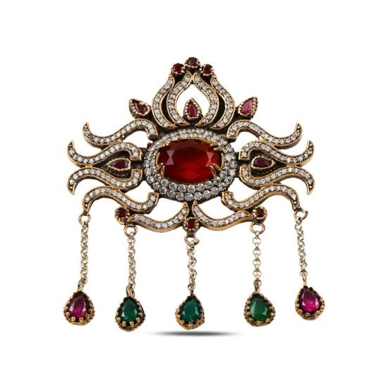 Wholesale CZ Ottoman Style Brooch