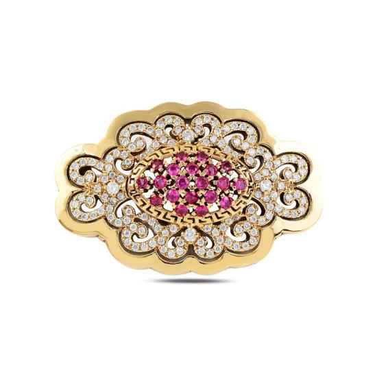 Wholesale CZ Ottoman Style Brooch