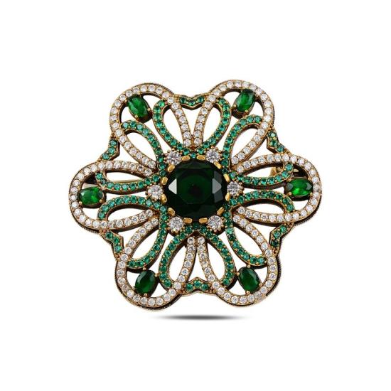 Wholesale CZ Ottoman Style Brooch