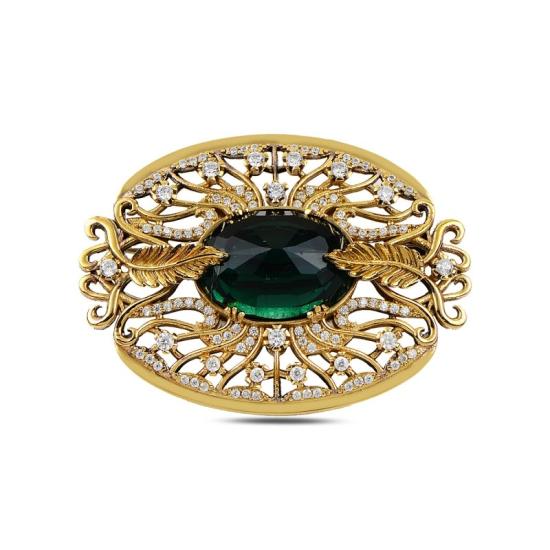 Wholesale CZ Ottoman Style Brooch