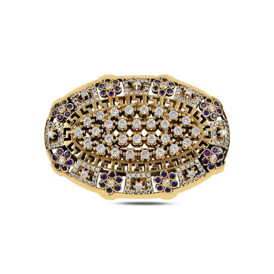 Wholesale CZ Ottoman Style Brooch