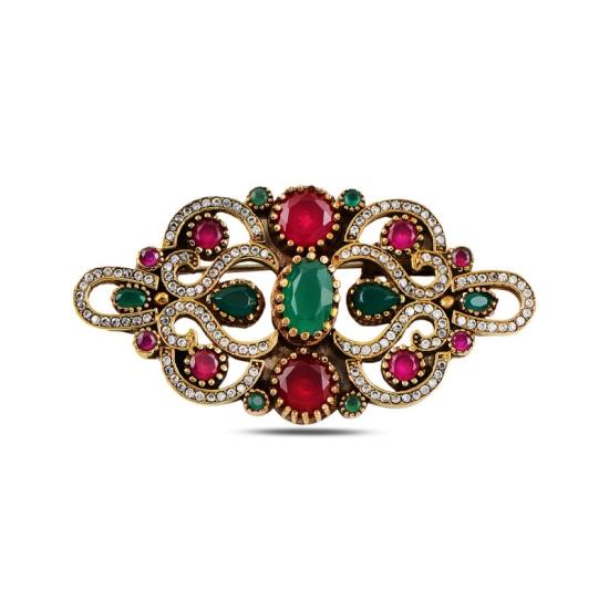 Wholesale CZ Ottoman Style Brooch