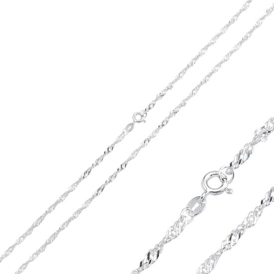 Wholesale 40 Micron Singapore (Twist) Chain Necklace