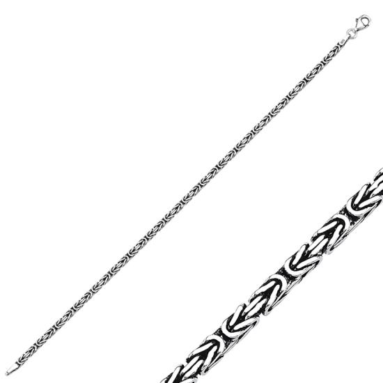 Wholesale 3mm Square King Chain Bracelet