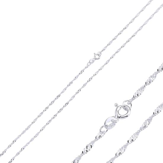 Wholesale 30 Micron Singapore (Twist) Chain Necklace