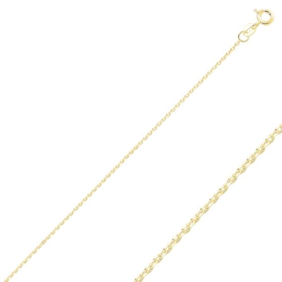 Wholesale 30 Micron Diamond Cut Forzentina Gold Plated Chain Necklace