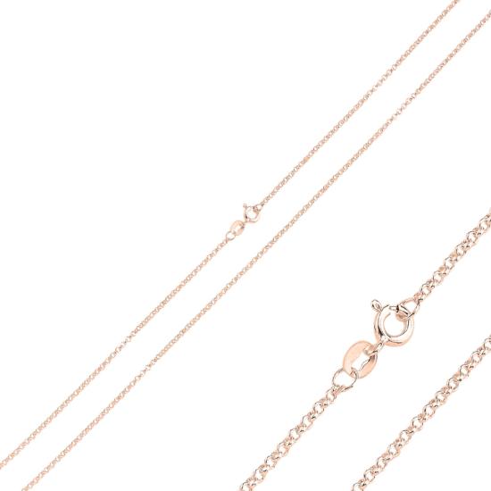 Wholesale 40 Micron Rolo Rose Gold Plated Chain Necklace