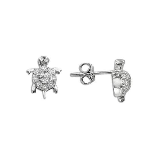 Wholesale Turtle CZ Earrings