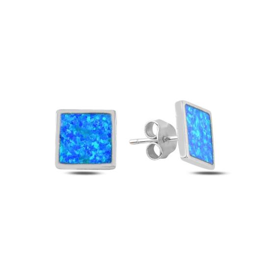 Wholesale Opal Square Stud Earrings