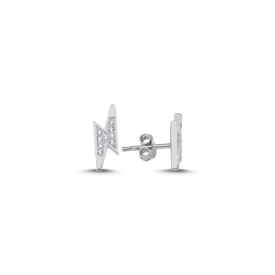 Wholesale Lightning CZ Stud Earrings