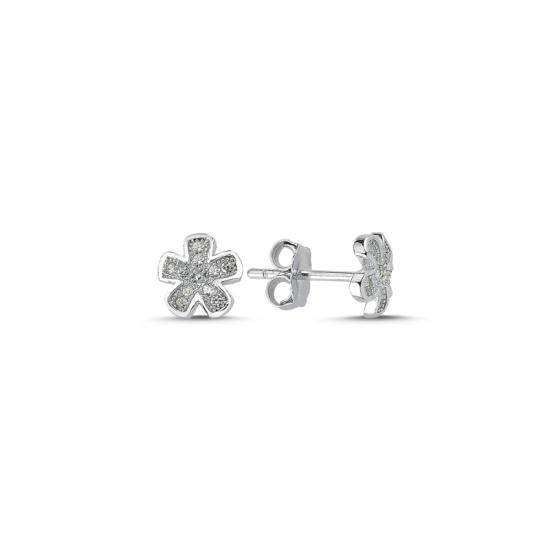 Wholesale Daisy CZ Stud Earrings