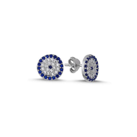 Wholesale Evil Eye CZ Stud Earrings