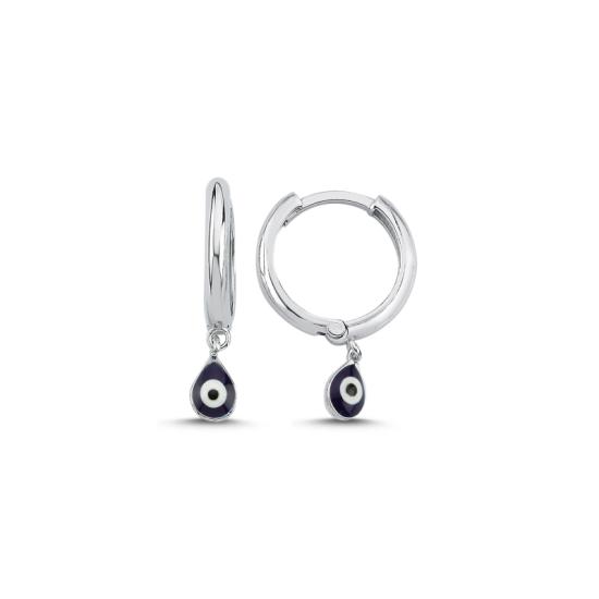 Wholesale Enamel Eye Huggie Hoop Earrings