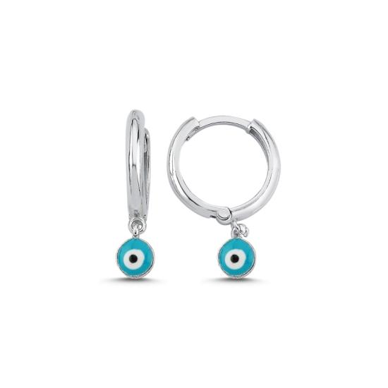 Wholesale Enamel Eye Huggie Hoop Earrings