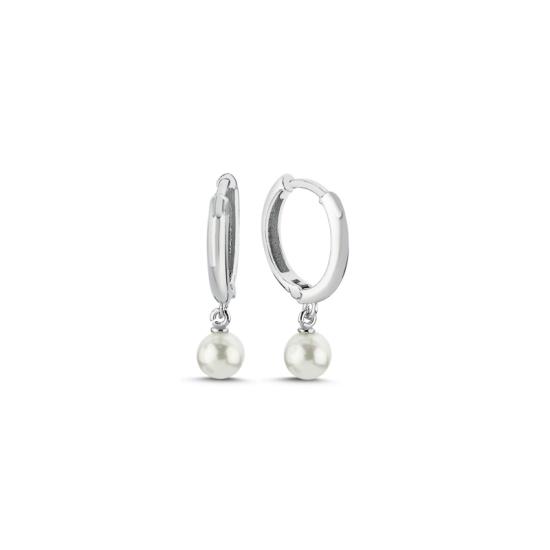 Wholesale 5mm Pearl Huggie Hoop Earrings