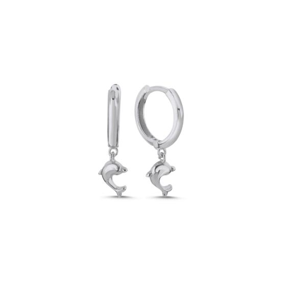 Wholesale Dolphin Huggie Hoop Earrings