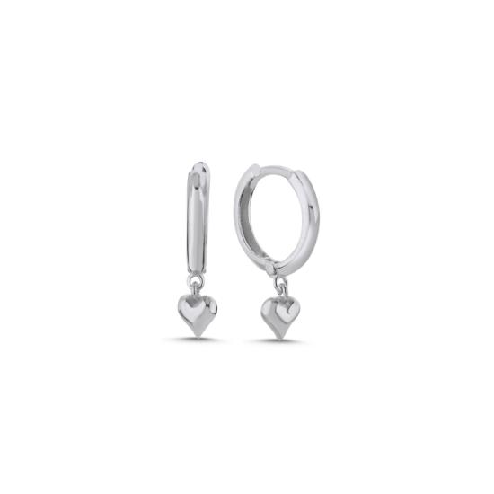 Wholesale Heart Huggie Hoop Earrings