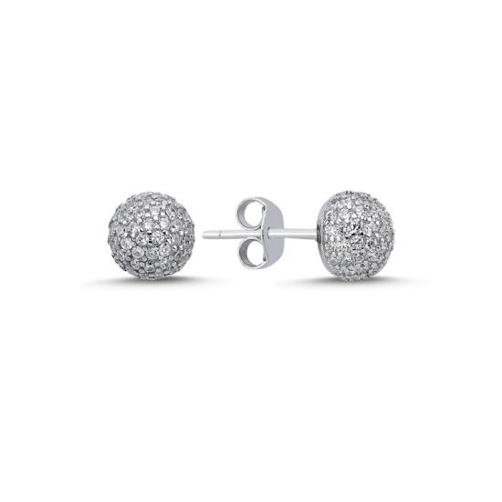 Wholesale Half Ball & CZ Earrings