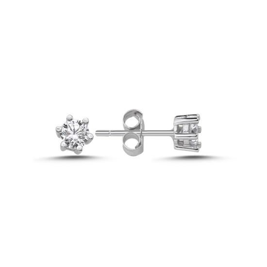 Wholesale 4.5mm Round CZ & Solitaire Stud Earrings