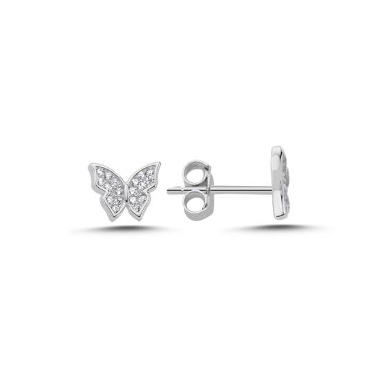 Wholesale Butterfly CZ Stud Earrings