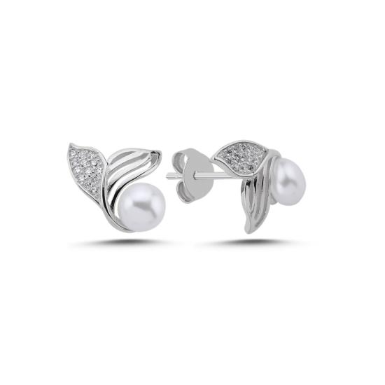 Wholesale Pearl & CZ Stud Earrings