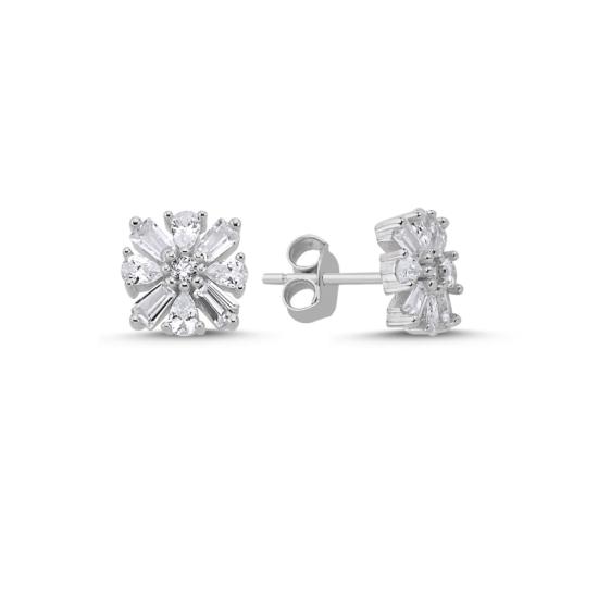 Wholesale Baguette CZ Stud Earrings