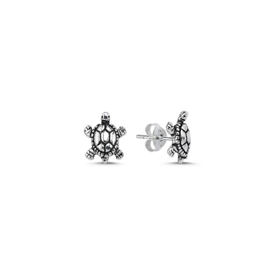 Wholesale Turtle Oxidised Stud Earrings