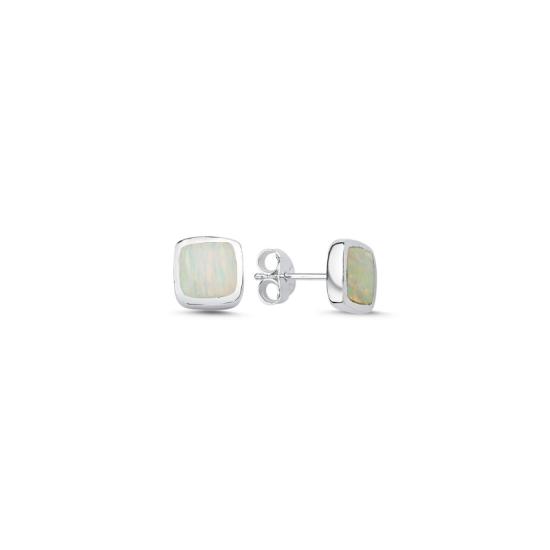 Wholesale Opal Square Stud Earrings