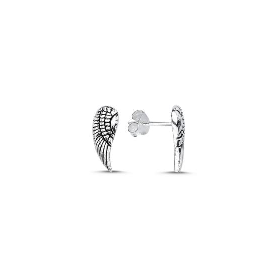 Wholesale Angel Wing Oxidised Stud Earrings