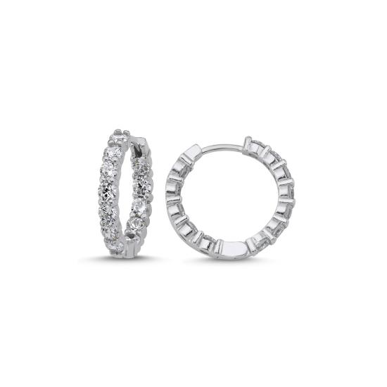 Wholesale 20mm CZ Eternity Hoop Earrings