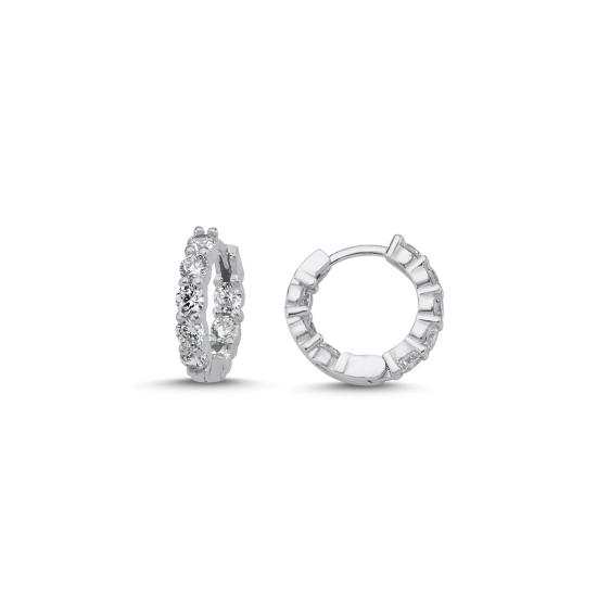 Wholesale 15mm CZ Eternity Hoop Earrings