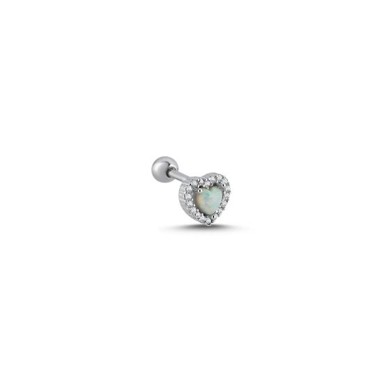 Wholesale Heart Opal & CZ Tragus Stud