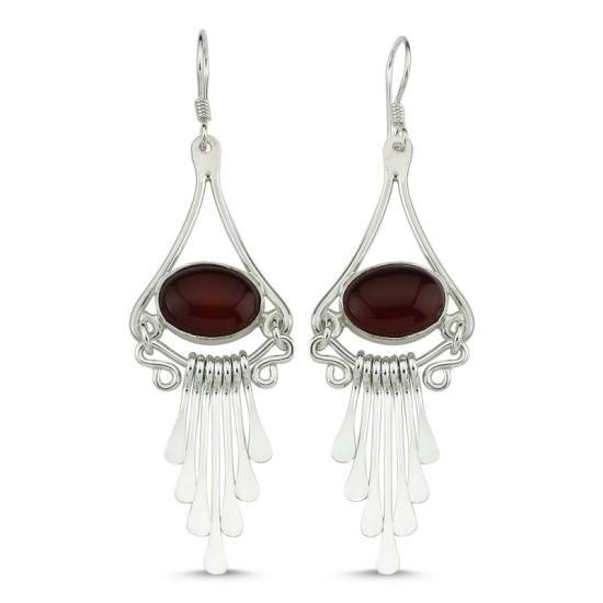 Wholesale Red Agate Handmade Earrings