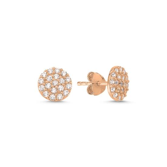 Wholesale Round CZ Stud Earrings