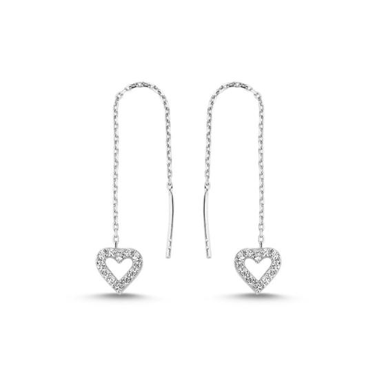 Wholesale Heart Threader Earrings