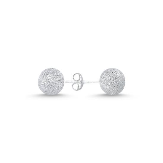 Wholesale 8mm Stardust Ball Stud Earrings