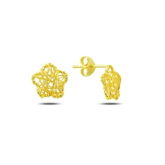 Wholesale Braided Wire Nest Daisy Stud Earrings