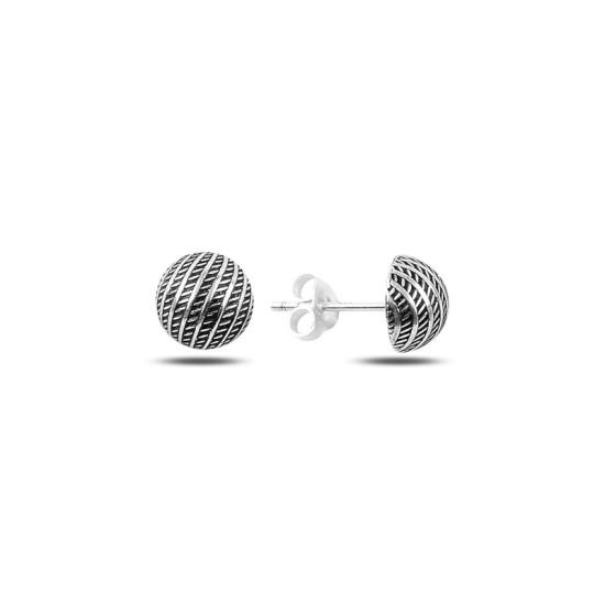 Wholesale 8mm Half Ball Stud Earrings