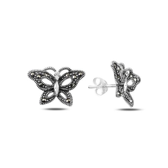 Wholesale Marcasite Butterfly Stud Earrings