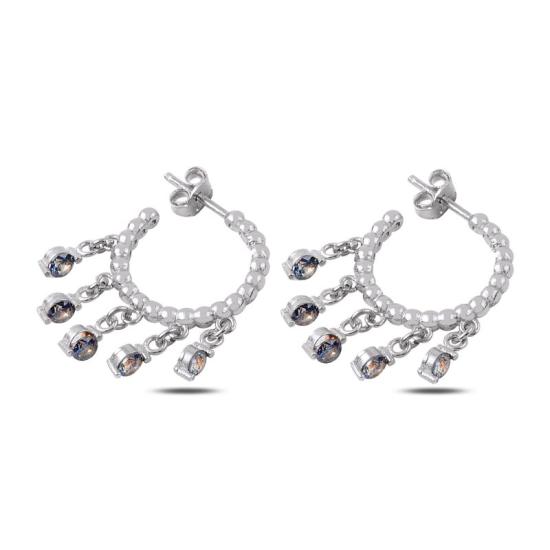 Wholesale CZ Hoop Stud Earrings